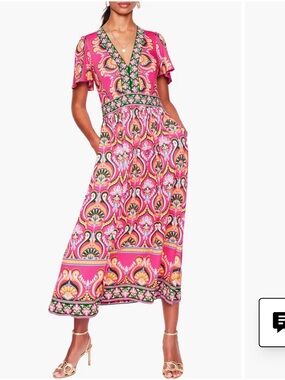 BODEN Ellie Flutter Sleeve Maxi Dress